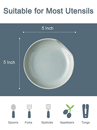 Spoon Rest for Stove Top & Kitchen Counter (Light Gray)
