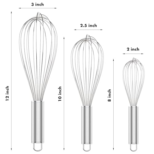 304 Stainless Steel Whisk Set (Silver)