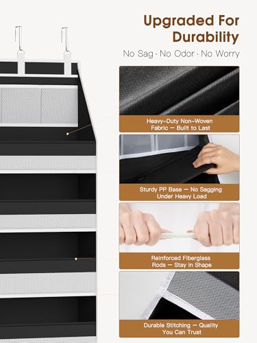 Over the Door Organizer (Black / 1 PACK)