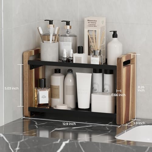 Bathroom Counter Organizer (Acacia 2 Tier)