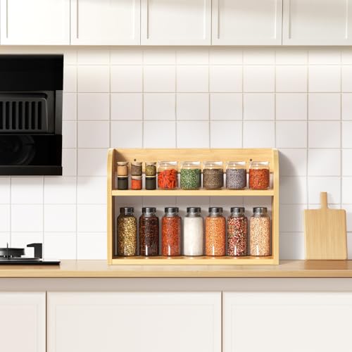 2 Tier Bamboo Spice Rack (Natural / 2 Tier)