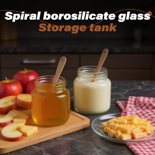 6 Fl Oz Small Glass Jar with Wood Lid (F-lucency / 6 fl oz)