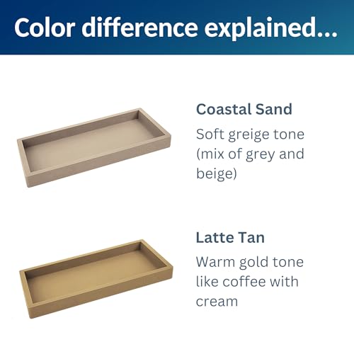 Countertop & Vanity Silicone Tray (Latte Tan / Small 7.7”)