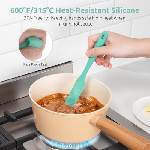 Silicone Jar Spatula for Sourdough Starter (Aqua Sky / 9.65 in)
