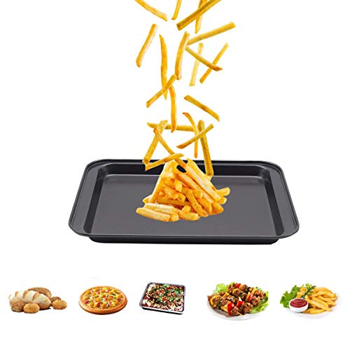 Small Baking Sheet Nonstick 9.45 X 7.09 Inch (9.5x7 inch Black)