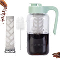 Cold Brew Coffee Maker Glass (64 Ounces / Green)