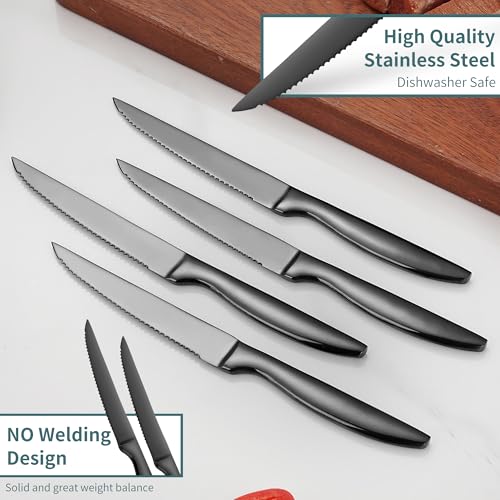 Black Steak Knives Set of 12 (Only Knives / Black for 12)