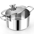 8 Quart Tri Ply Stainless Steel Stock Pot (8 Quarts)