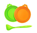 Pet Food Can Covers (Green+Orange, Green Spoon)