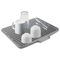 Silicone Dish Drying Mat for Kitchen Counter (Gray / 16" x 13")