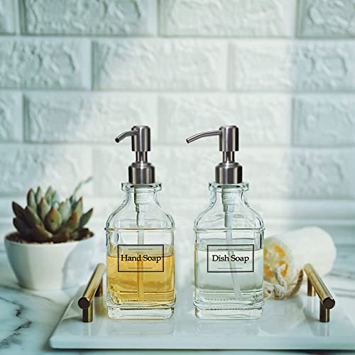Antique Design Soap Dispenser with Rust Proof 304 Stainless Steel Pump (Stainless Steel)