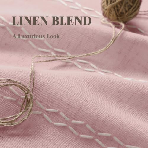 Purple Pink 100% Boho Blackout Curtains 84 Inch 2 Panels with Tassels (Purple Pink / 52"W x 84"L (Pack of 2))