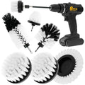 8 Pcs Drill Brush Attachment Set (White)