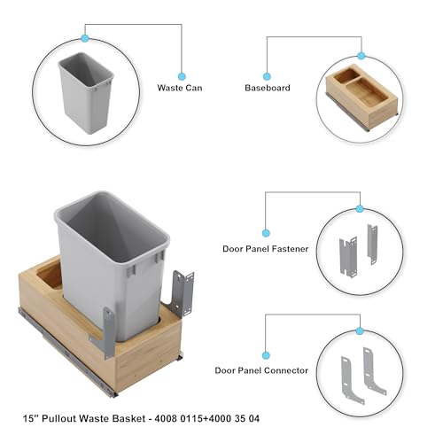 Dowell Single 35Qt Undermount Trash Pull (35 QT Pull-Out System)