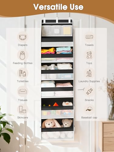 Over the Door Organizer (Black / 1 PACK)
