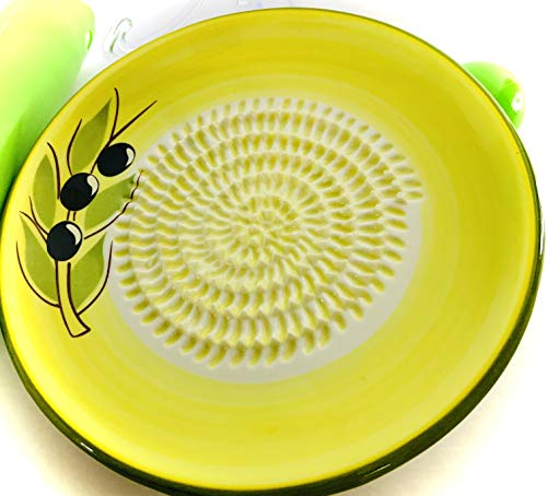 Premium Ceramic Garlic Grater Plate Set
