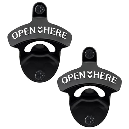 Wall Mounted Bottle Opener Stainless (Black/White)