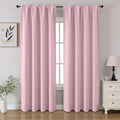 Light Pink Blackout Curtains 96 inch Length 2 Panels Set (Light Pink / 52"W x 96"L (Pack of 2))