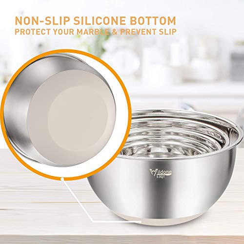 Mixing Bowls with Airtight Lids Set (Khaki)