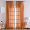 Orange Bedroom Curtains 2 Panel Sets 96 Inch Length (Orange / 59"W x 96"L (Pack of 2))