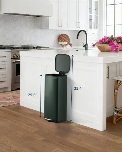 8 Gal Kitchen Trash Can (Green)