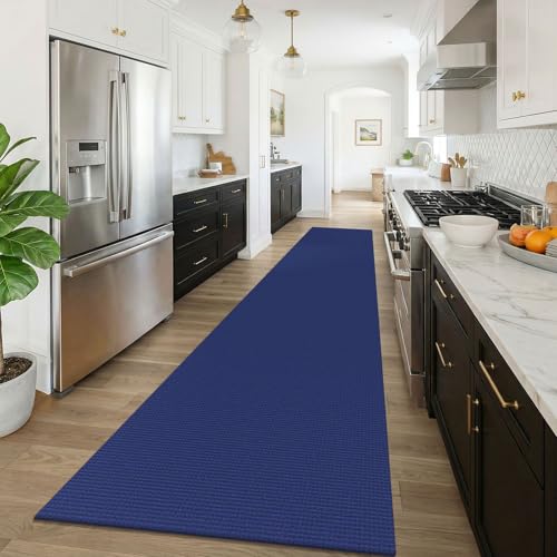 3x16 Runners Rugs for Hallway (Deep Navy Blue / 3' x 16' (Runner))