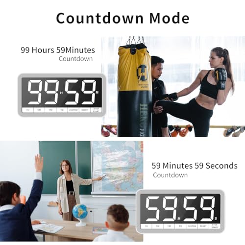 Large 7.8" Digital Timer (White)