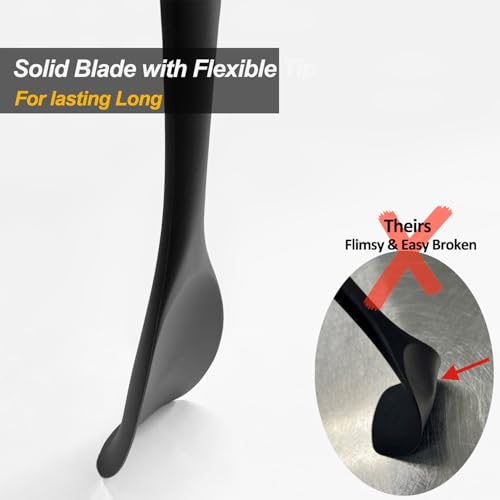 Silicone Spatula Spoon Set (Black Spoonula set)