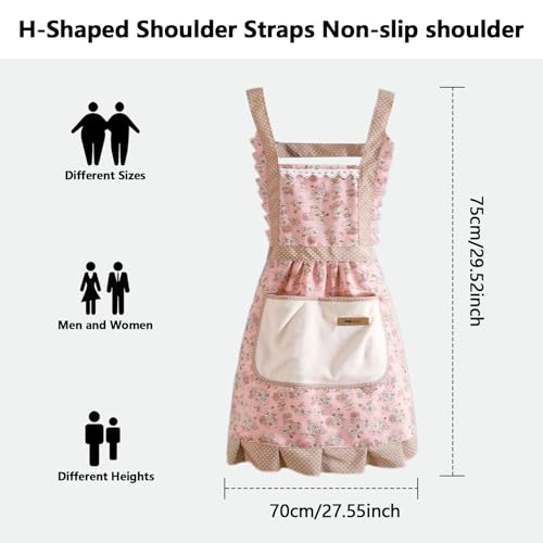 3 Pieces Aprons for Women with Pockets