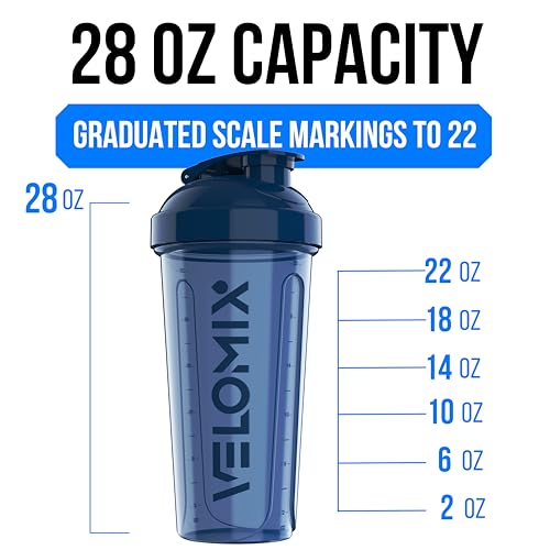 2 Pack 28oz Protein Shaker Bottle for Protein Mixes (A2) Blue / Green)