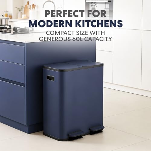 60 Liter 16 Gallon Rectangular Hands (Blue)
