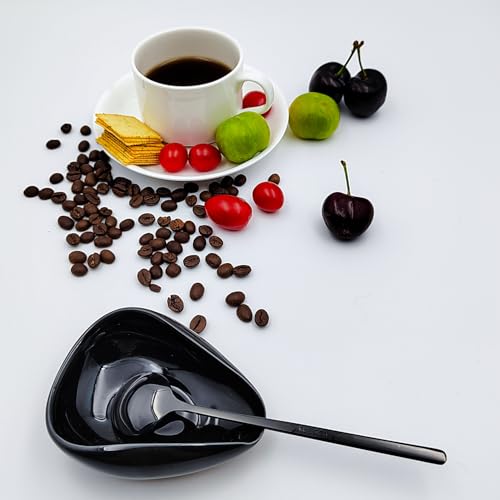 Mini Coffee Spoon Holder (Ture black+black Spoon)