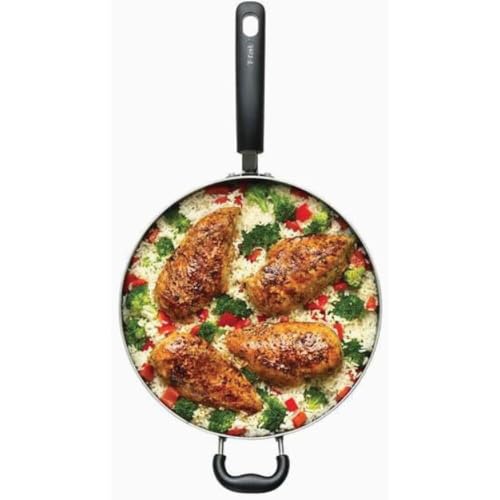 Specialty Nonstick Saute Pan with Glass Lid 5 Quart (5-Quart Nonstick / Black)