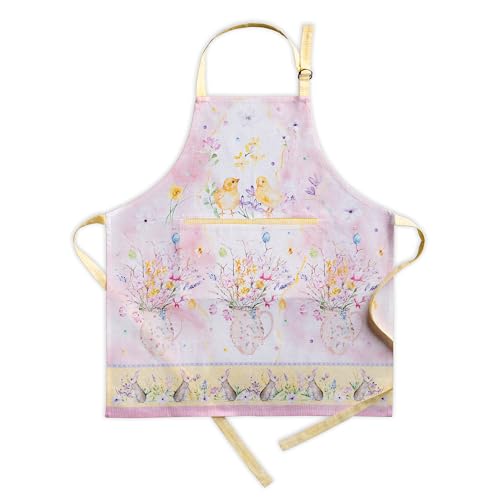 Aprons for women with Pocket 100% Cotton Pack of 1 (104 - Easter Zest)