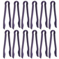 12 Pcs Toaster Tongs (10 Inch / Purple)