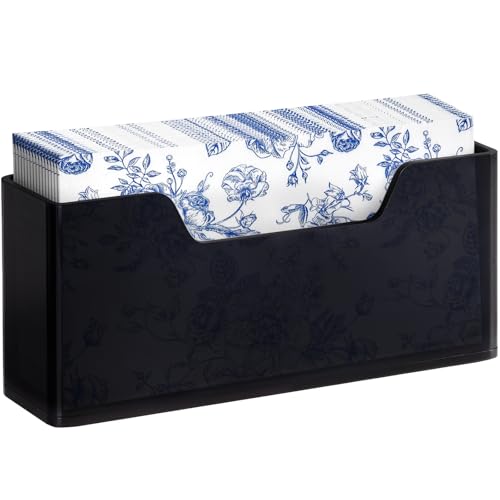 Acrylic Guest Towel Holder for Bathroom (Black Guest Towel Holder (Large))