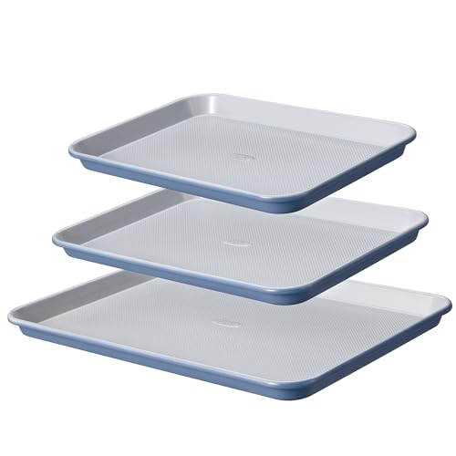 3 Piece Baking Sheet (Blue & Grey)