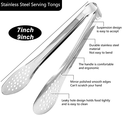 6 Pack Buffet Tongs (9Inch)