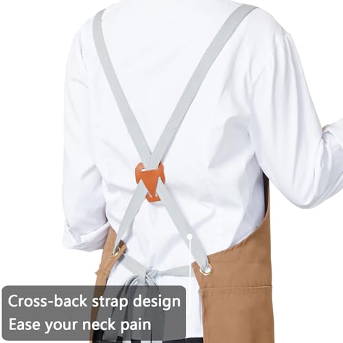 Pottery Apron Split Leg (Brown)