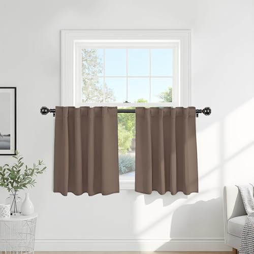 Blackout Curtains Set (Mocha / 42"W x 30"L (Pack of 2))