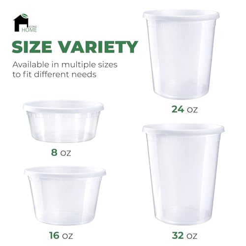 Clear Deli Containers with Lids (8oz)