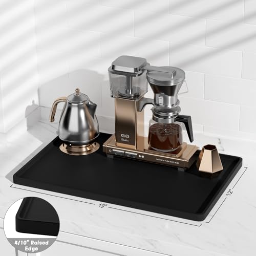 Silicone Coffee Mat (Black / 12" x 19")
