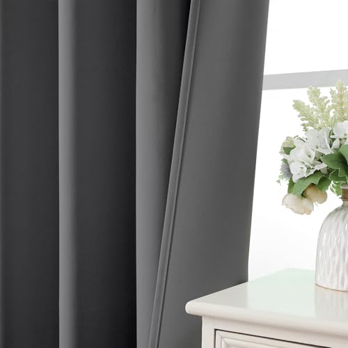 Custom Blackout Curtains for Bedroom Living Room (Light Grey / Customsize)
