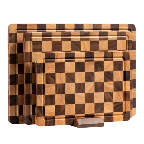 Checkered Cutting Board Set (3 PCS / 17"L x 12"W)