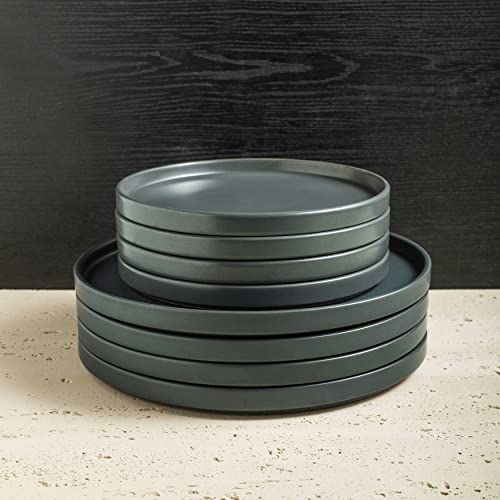 Coupe Stoneware Dinnerware Set (Dinnerware Set / Service For 4 / Gray Matte)