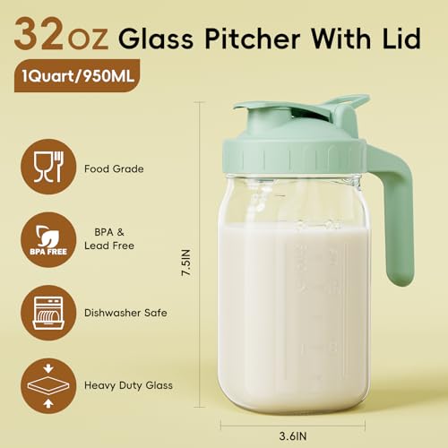 Breast Milk Pitcher (Green / 32 Ounces)