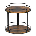 10'' Wood Lazy Susan Turntable Organizer for Cabinet (10 inches 2 Tier)