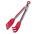 Mini Easy Grip Waffle Tongs Holder (Red)