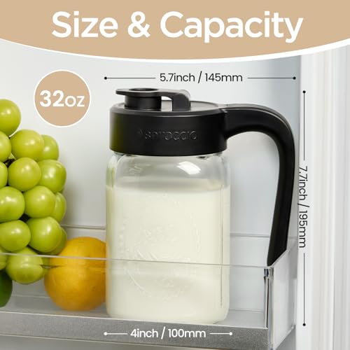 Mason Jar Pitcher (Black)