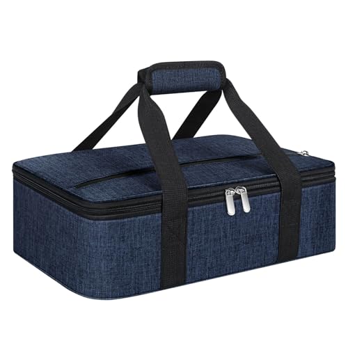Insulated Casserole Carrier (16x10x4 in / Navy Blue)